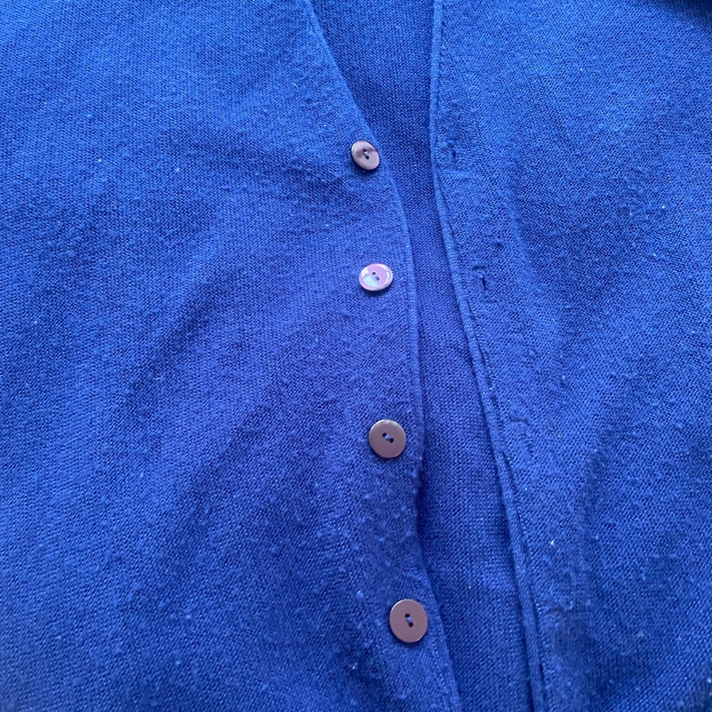 Men’s EUC Rare Vintage Pen West Blue Cardigan Sweater SZ M!! - Picture 5 of 5